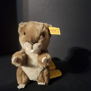 Brown Plush Steiff Beaver